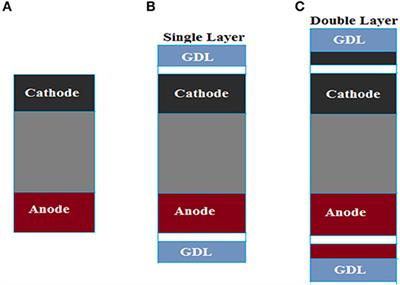 Green and Low-Cost Membrane Electrode Assembly for Proton Exchange Membrane Fuel Cells: Effect of Double-Layer Electrodes and Gas Diffusion Layer